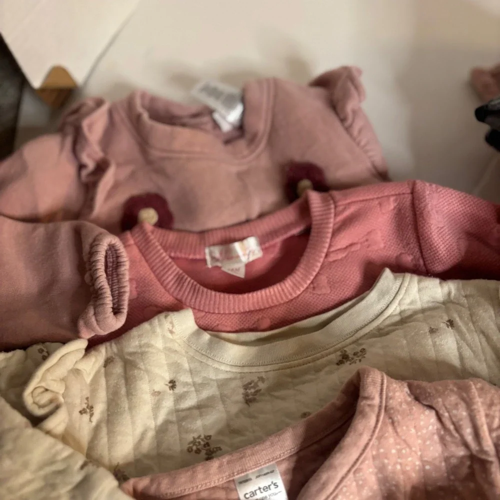 Baby Girl Clothing Lot 6-12M 12M Carters Pekkle Rainbow Heart Shoes Bundle 15pc